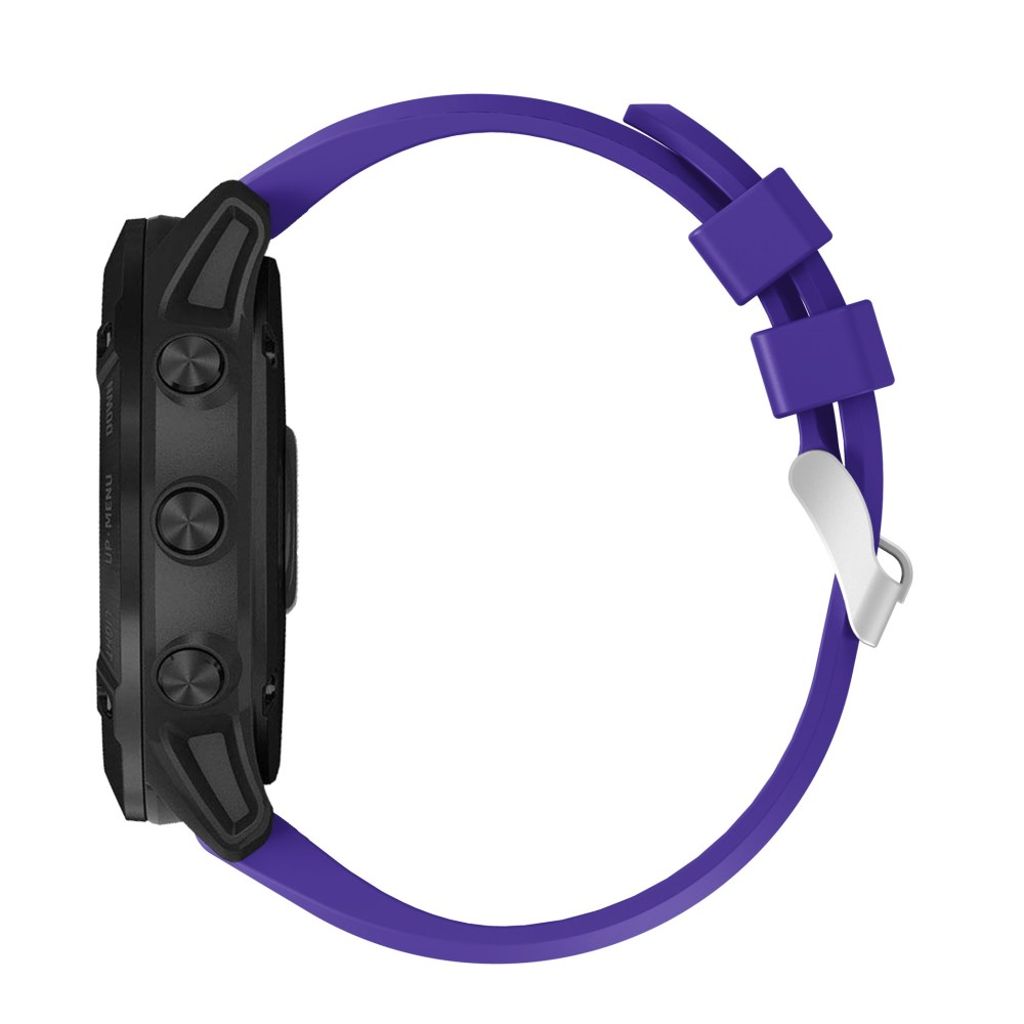 Garmin Fenix 7X/6X/5X etc. Urrem med Metalspænde - Lilla