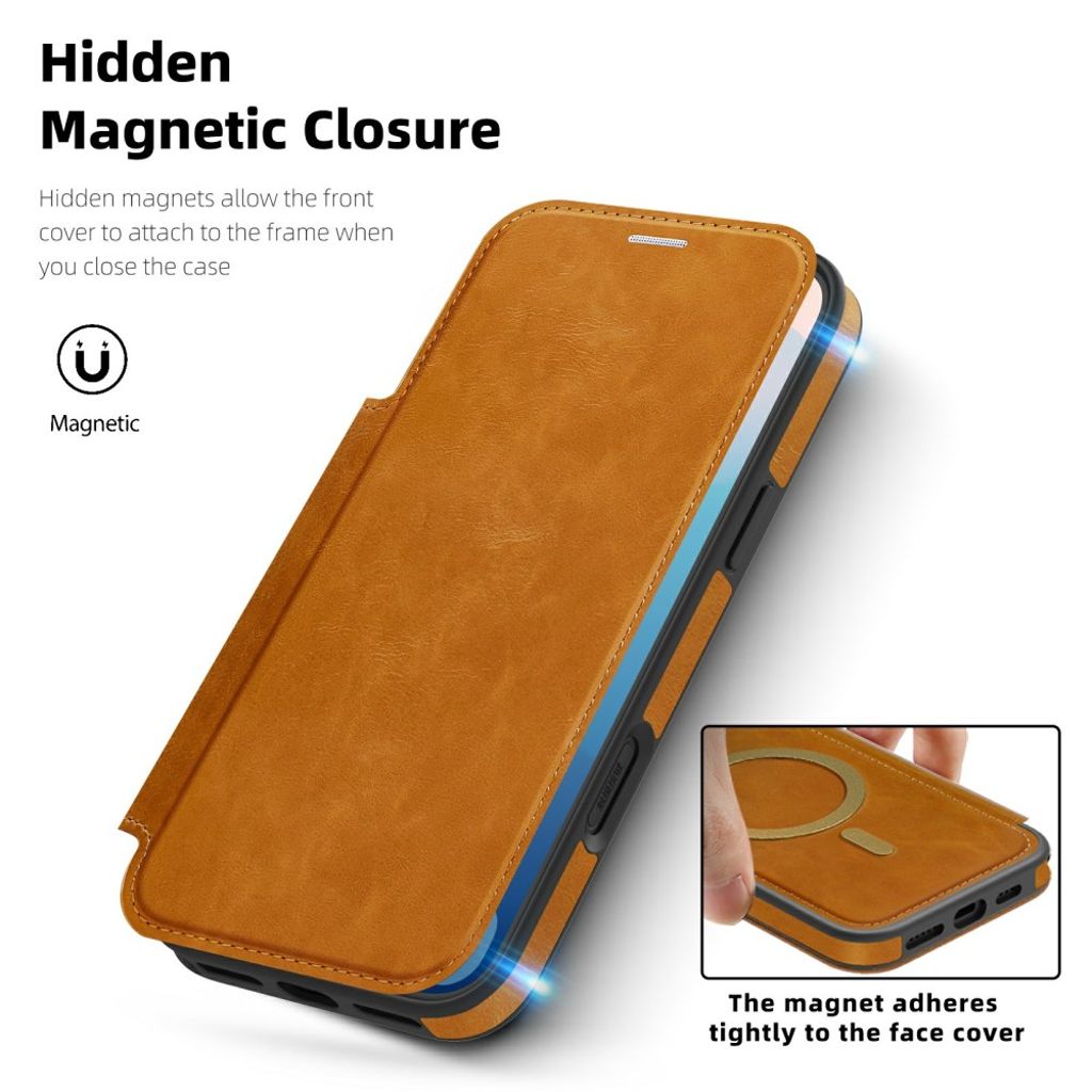 iPhone 17 Pro Max MagSafe Case with Card Slot - Brown