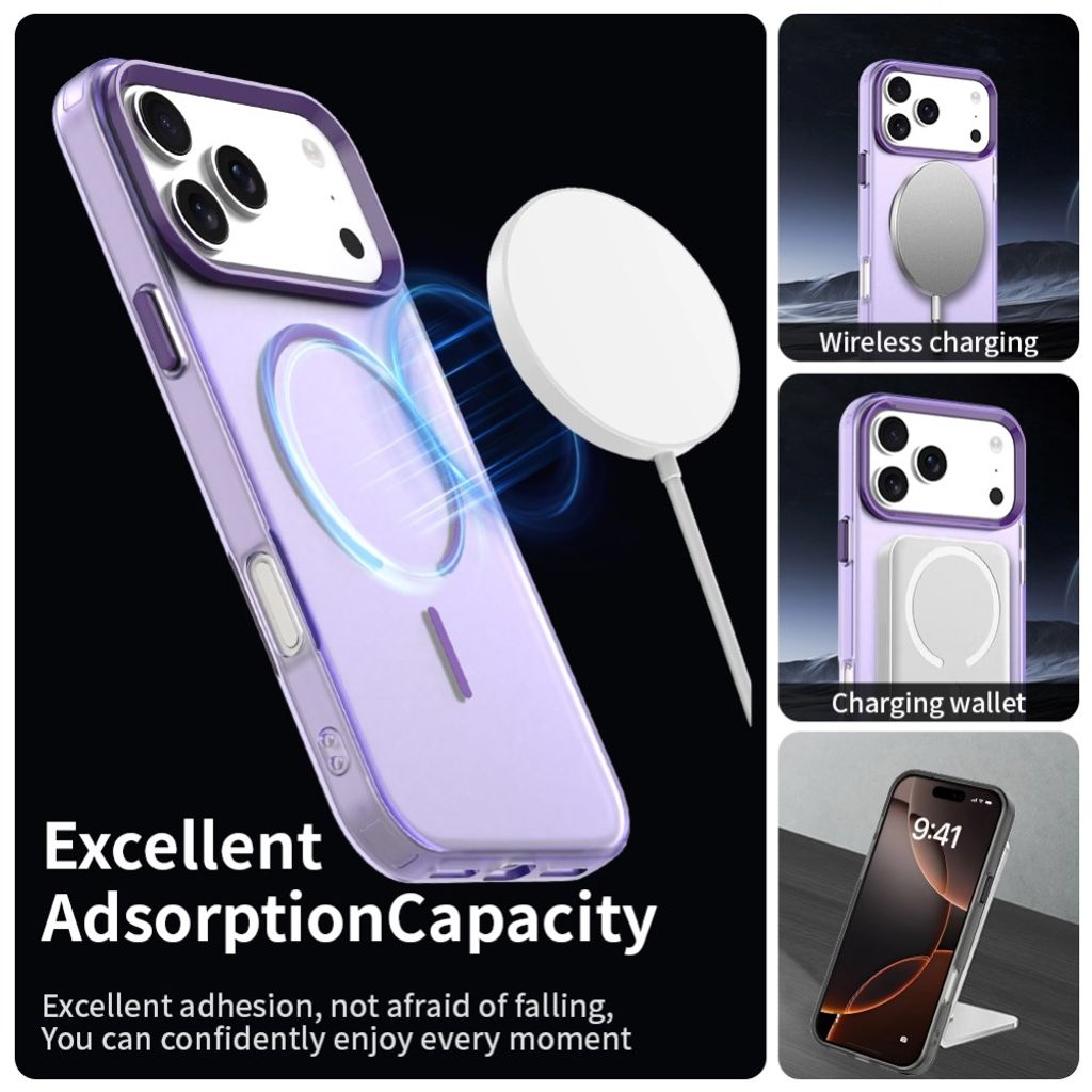 iPhone 18 Pro Max/17 Pro Max Deksel MagSafe-kompatibel - Lilla