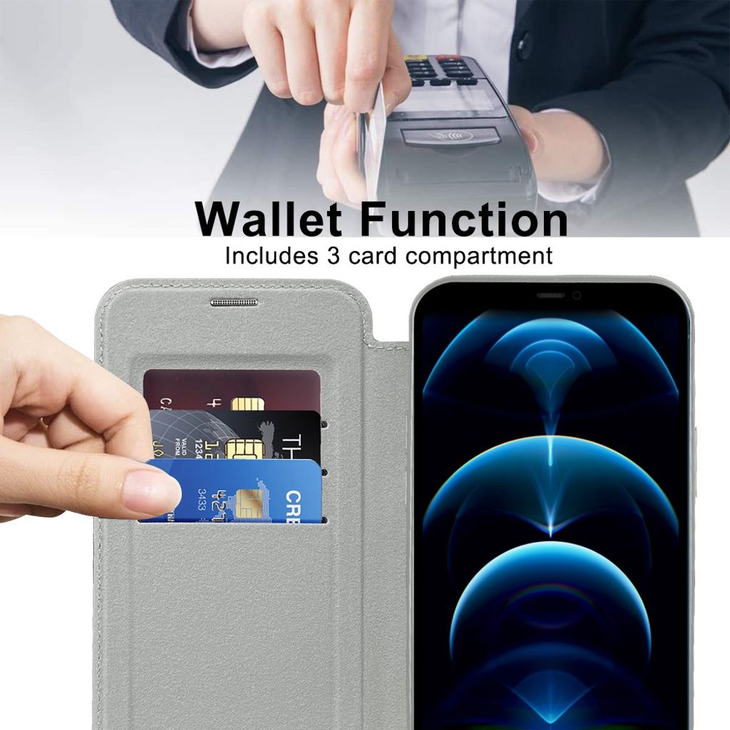 iPhone 12 Pro Max Etui med MagSafe - Sølv