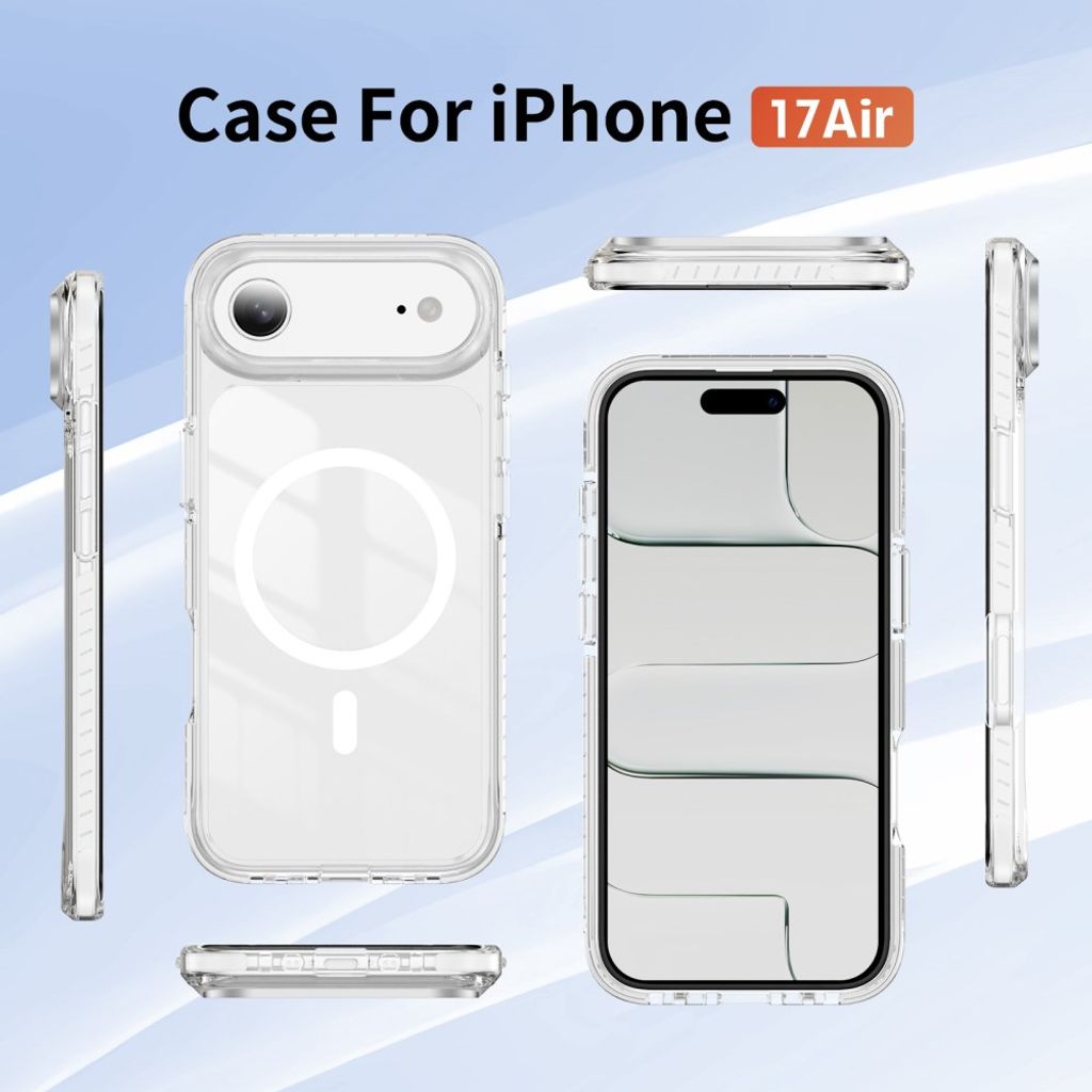 iPhone Air MagSafe kuori akryylitakalla - Valkoinen