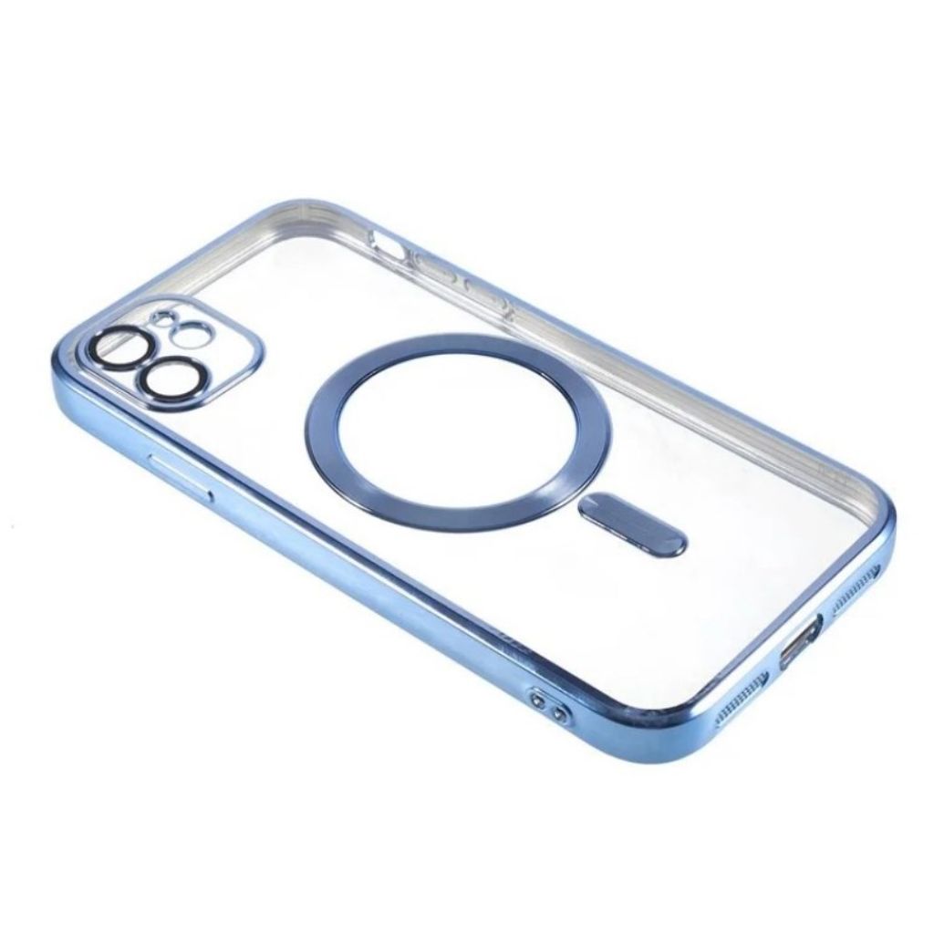 iPhone 11 MagSafe-yhteensopiva Kuori + Näytönsuoja – Sininen