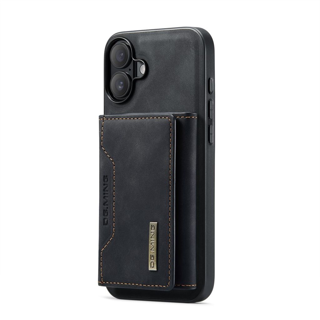 DG.MING iPhone 17 Cover med Pung - Sort