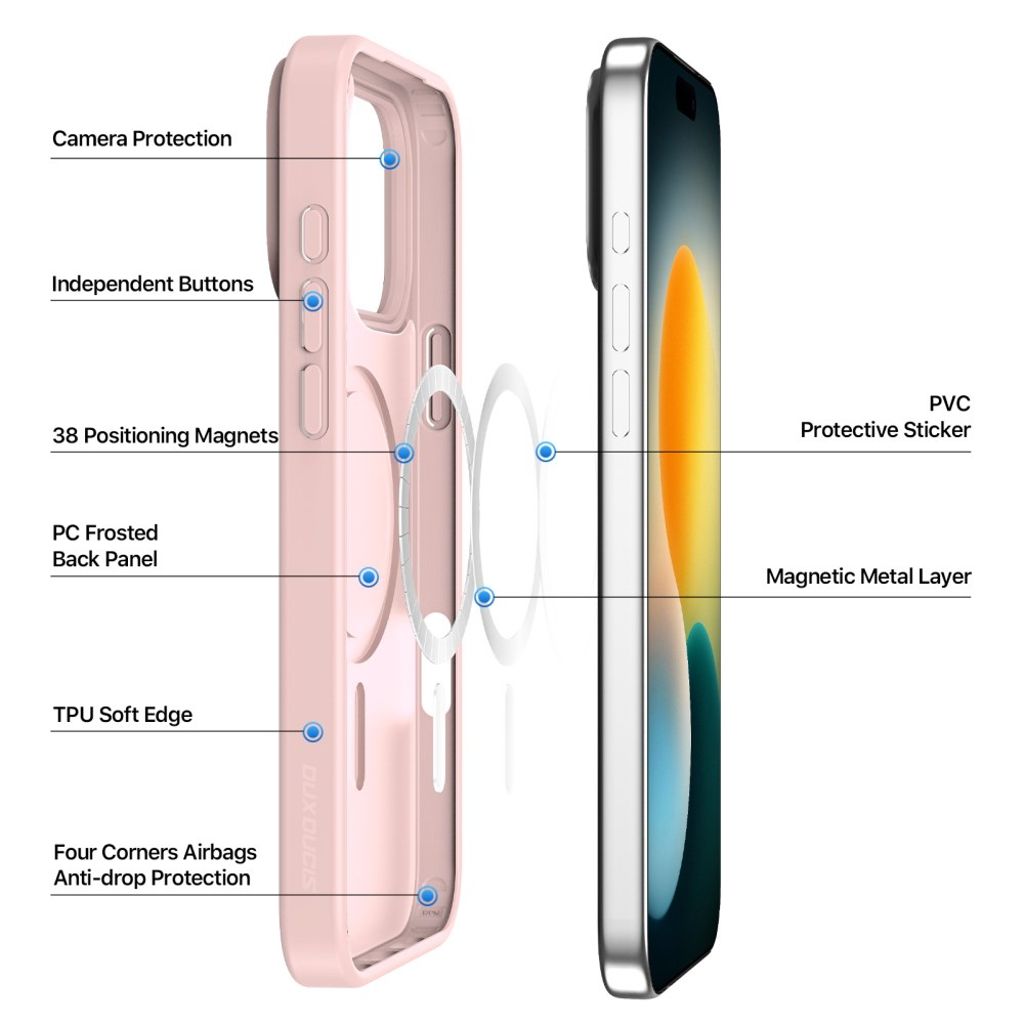 DUX DUCIS iPhone 17 Pro Case with MagSafe - Pink
