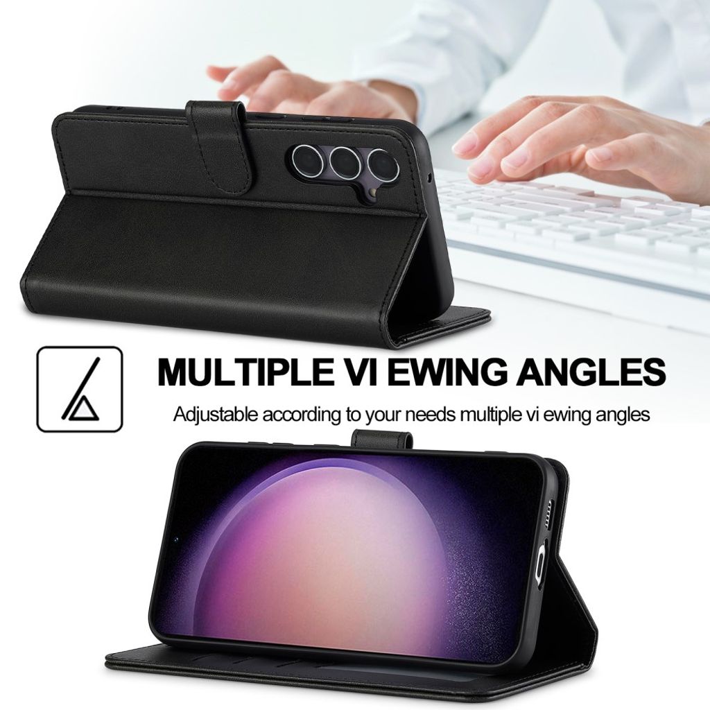 LC.IMEEKE Samsung Galaxy A37 5G Lommeboketui PU-lær - Svart