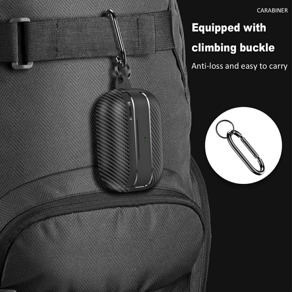 Apple AirPods Pro 3 Cover med Krog - Gennemsigtig