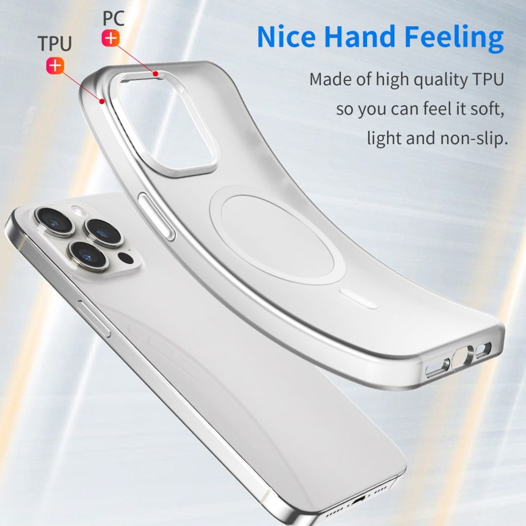 iPhone 15 Pro Max Case with MagSafe - White