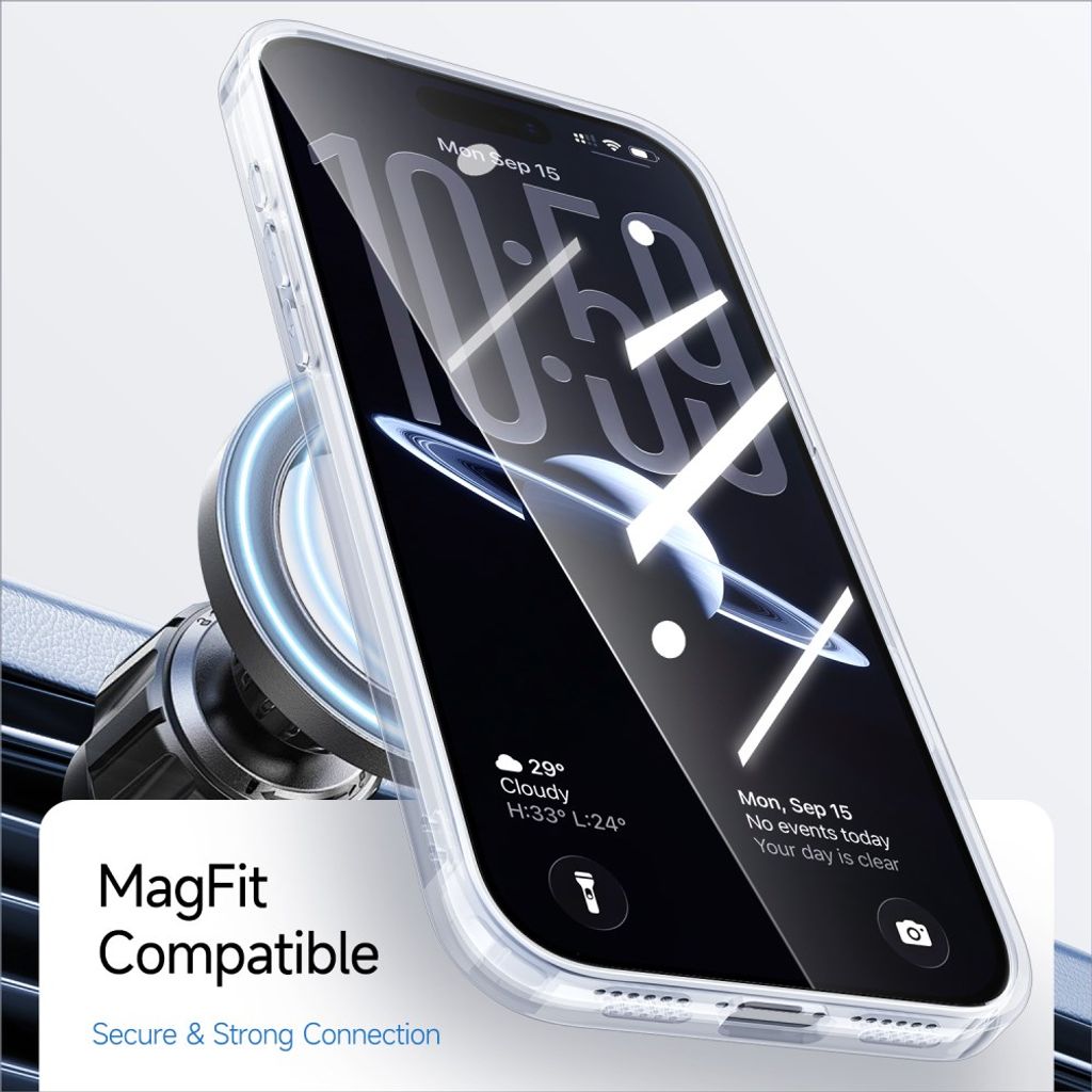 iPhone 18 Pro/17 Pro Deksel MagSafe-kompatibel TPU Akryl - Blå