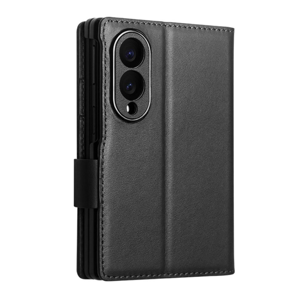 QIALINO Samsung Galaxy Z Fold8 Flip cover i ægte læder - Sort