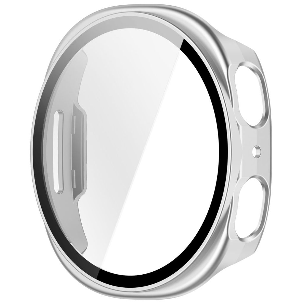 Samsung Galaxy Watch9 44mm Deksel med skjermbeskytter i glass - Sølv