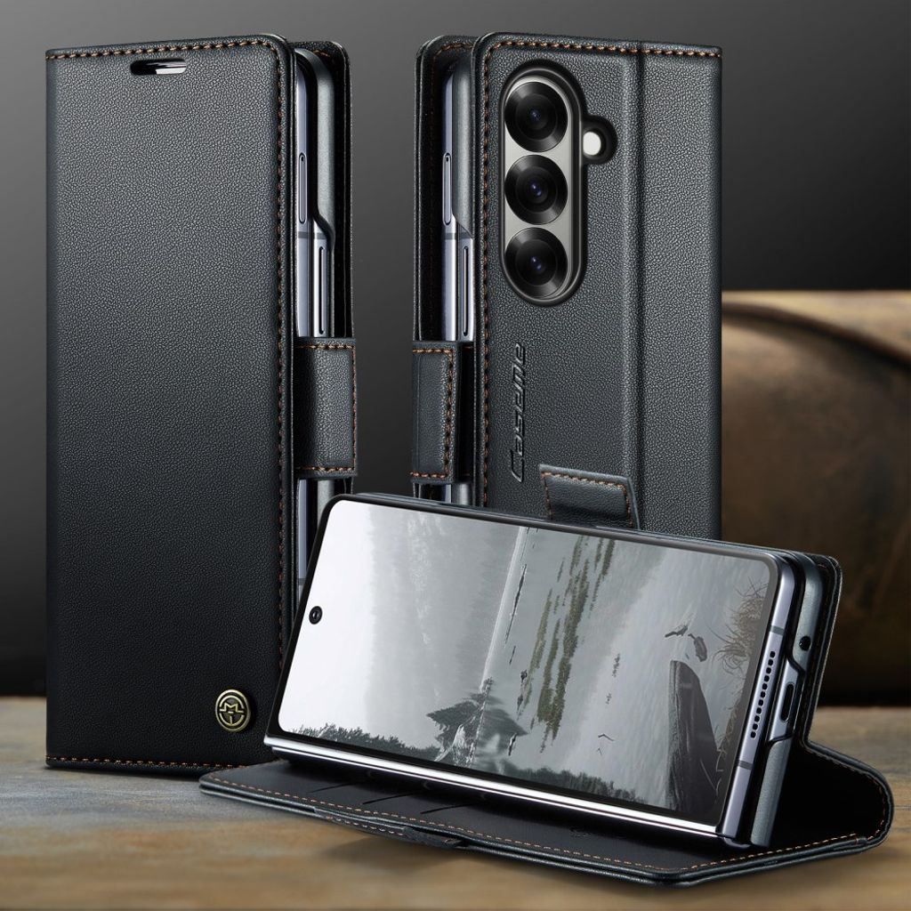 CASEME Samsung Galaxy Z Fold7 5G Fodral med RFID-blockerande - Svart