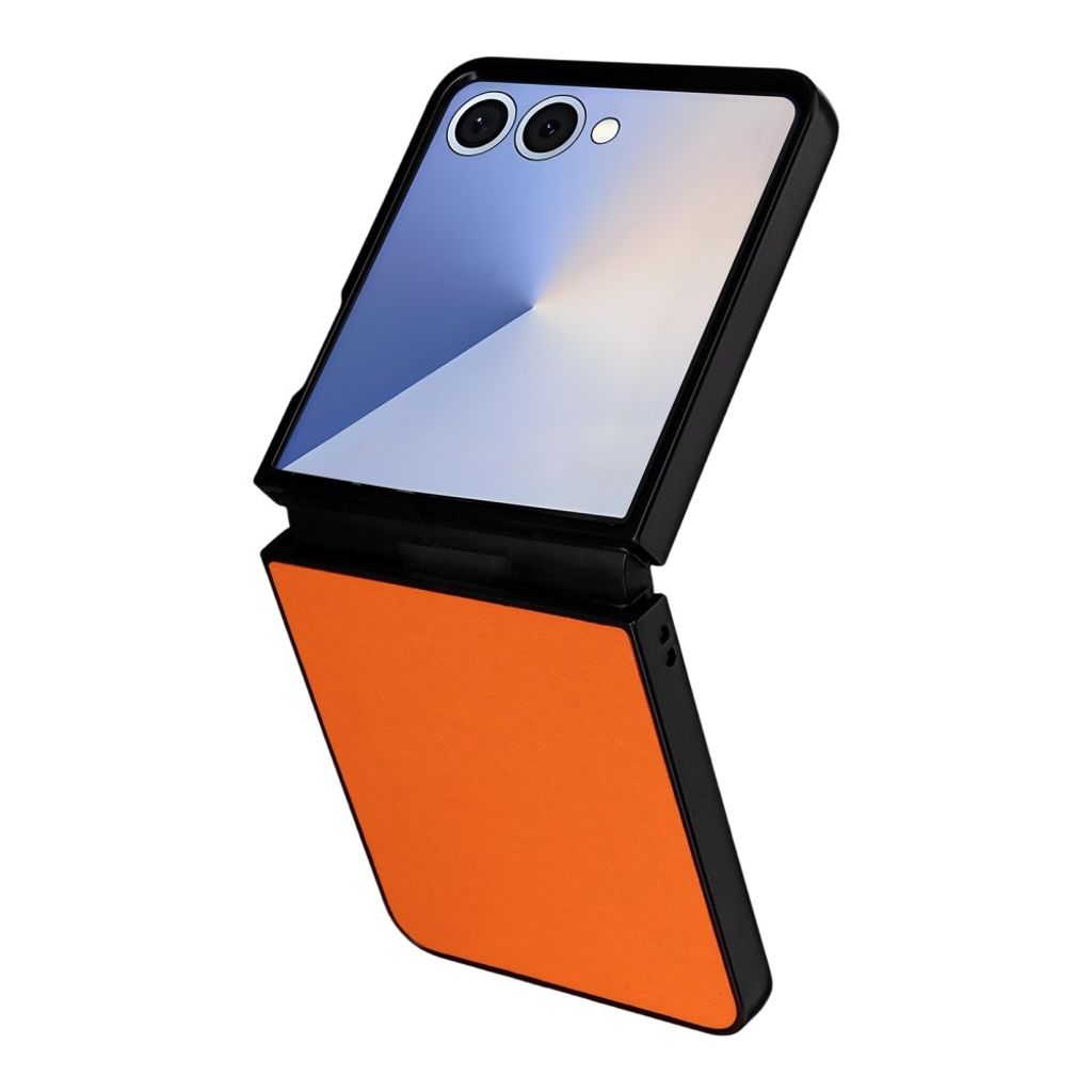 Samsung Galaxy Z Flip7 5G cover i PU-læder - Orange