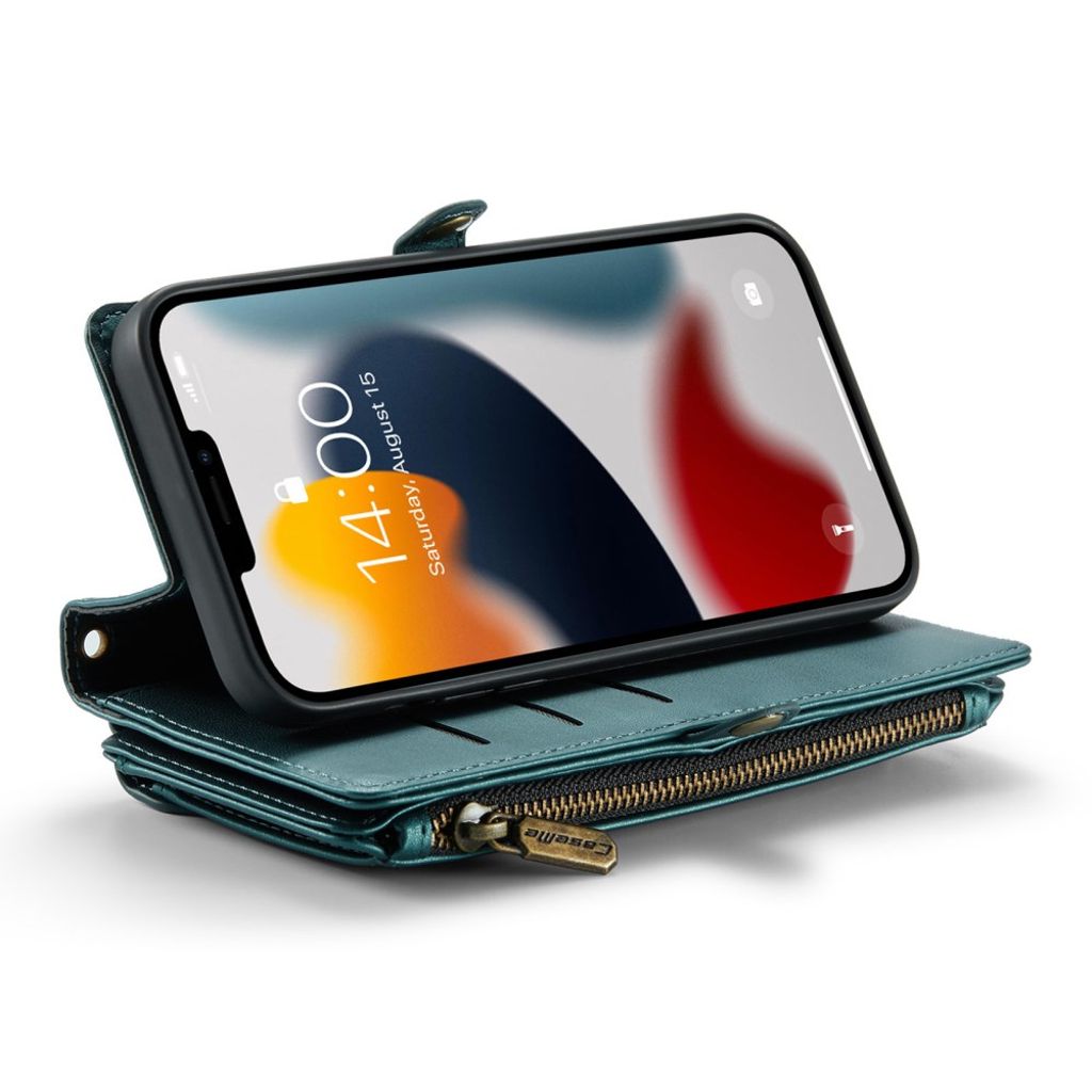 CASEME iPhone 13 Pro Max Lompakkokotelo Korttipaikat - Vihreä