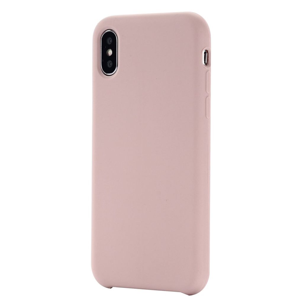 iPhone XS Max Liquid Silicone Cover – Lyserød