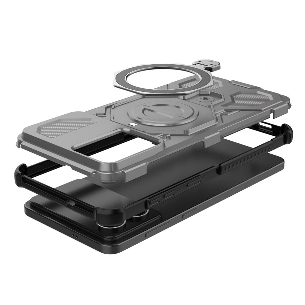 Samsung Galaxy S26 Edge Skal med Stativ - Grå