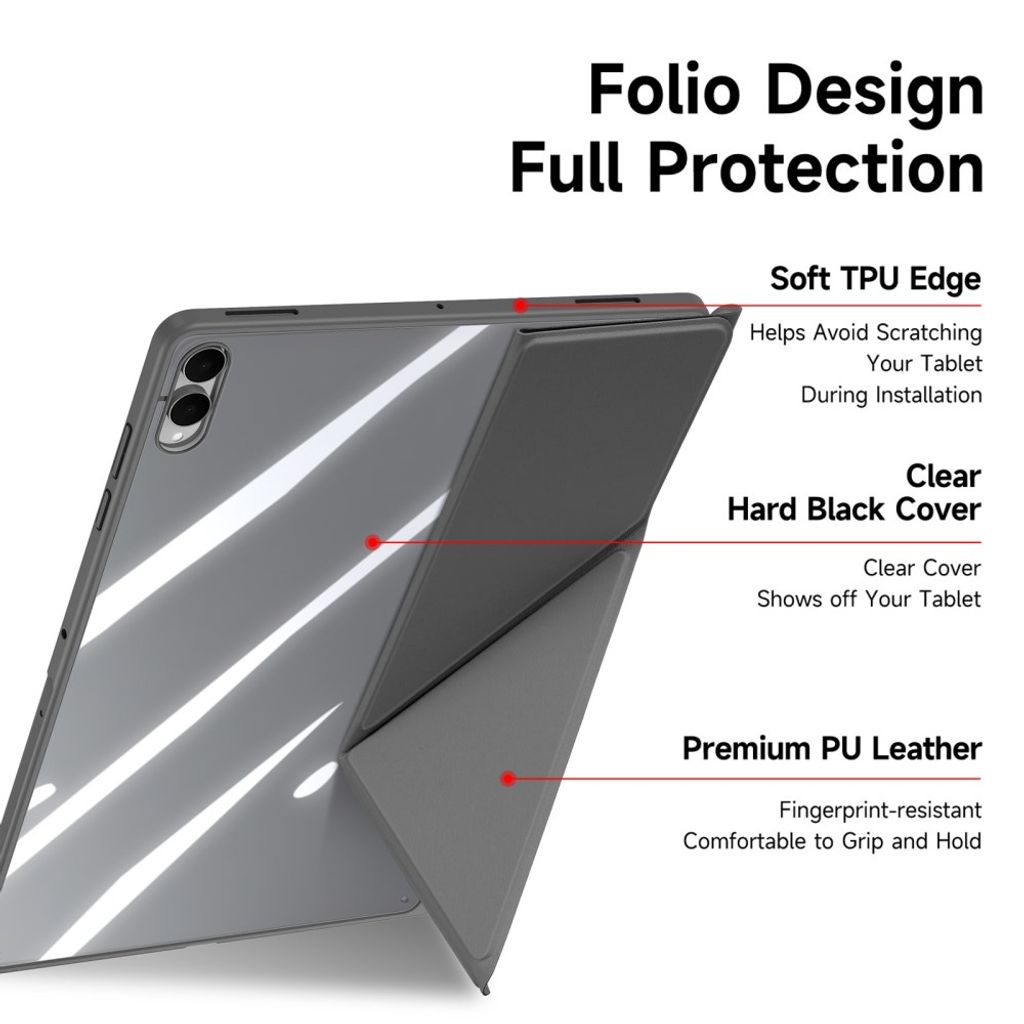 DUX DUCIS Samsung Galaxy Tab S12 Ultra/S11 Ultra Origami-fodral - Grå