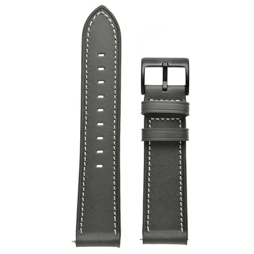 Garmin Forerunner 265 etc. Klockarmband i Läder - Grå