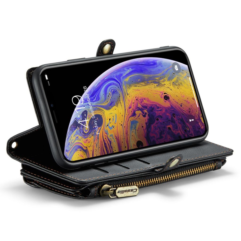 iPhone XS Max Pungetui CASEME C36 RFID-blokerende - Sort