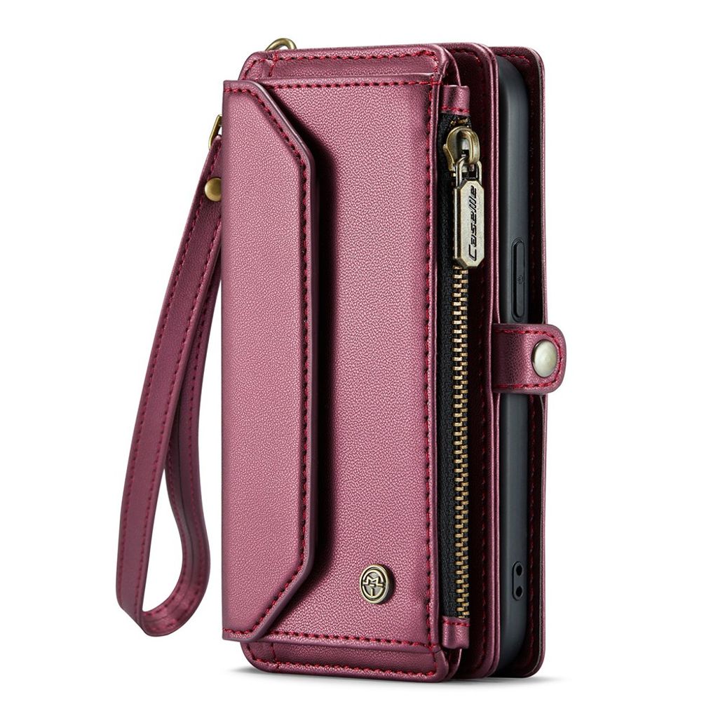 CASEME iPhone 13 Pro Max Lompakkokotelo Korttipaikoilla – Viininpunainen