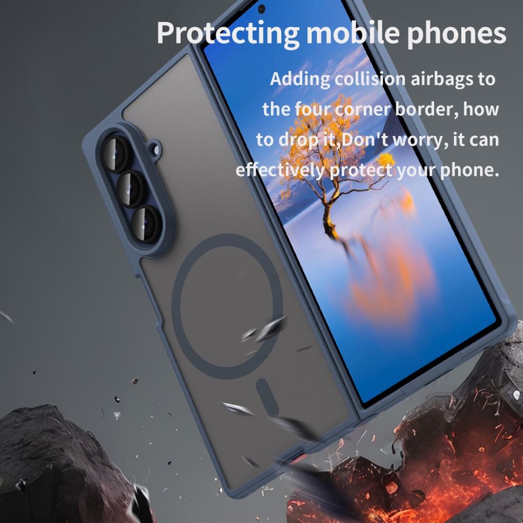 Samsung Galaxy Z Fold7 5G Skal MagSafe-kompatibel - Blå
