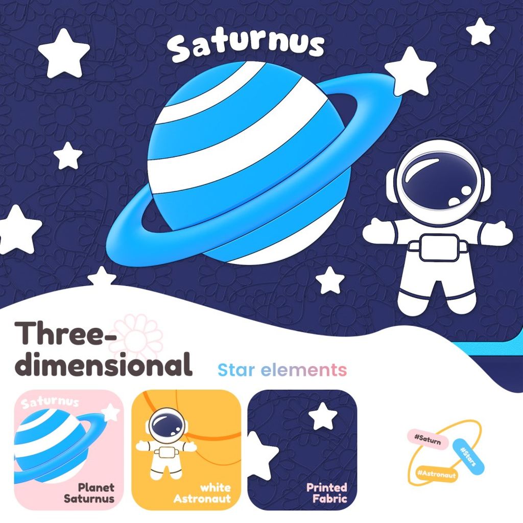 Lasten kuori jalustalla iPad Airille/Prolle 11" - sininen