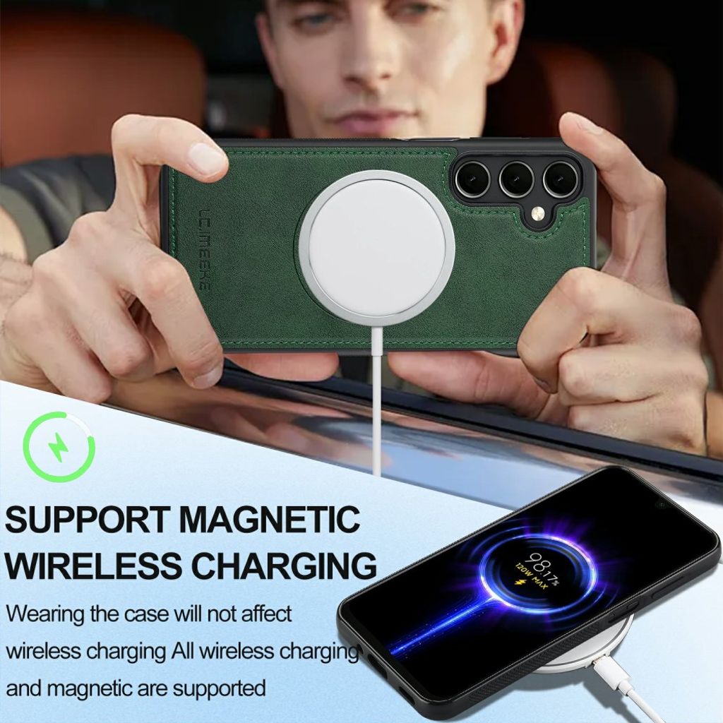 LC.IMEEKE Samsung Galaxy A37 5G MagSafe-kompatibelt Skal – Grön