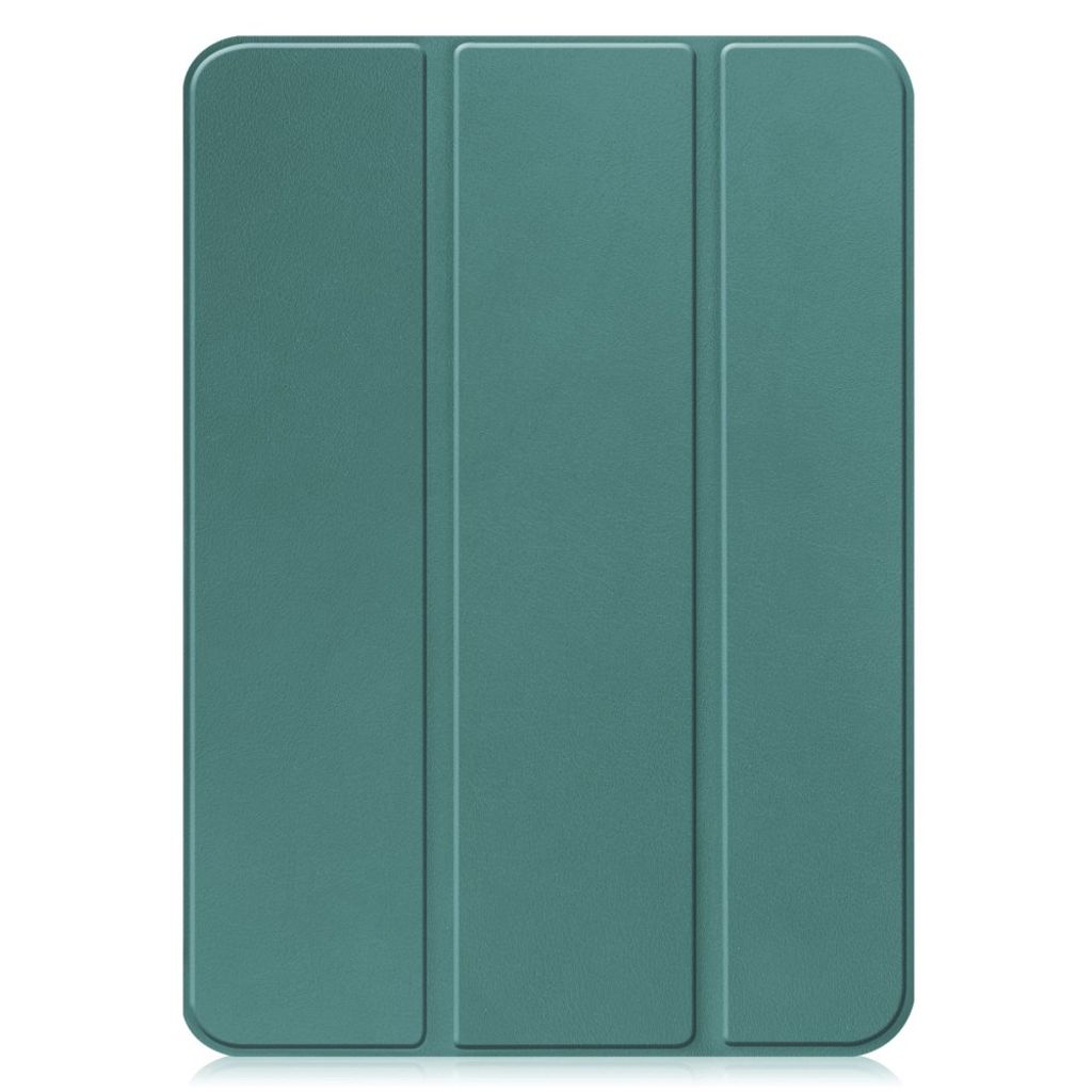 iPad A16 11" 2025/10.9" 2024 Tri-fold flip cover i kunstlæder - Grøn