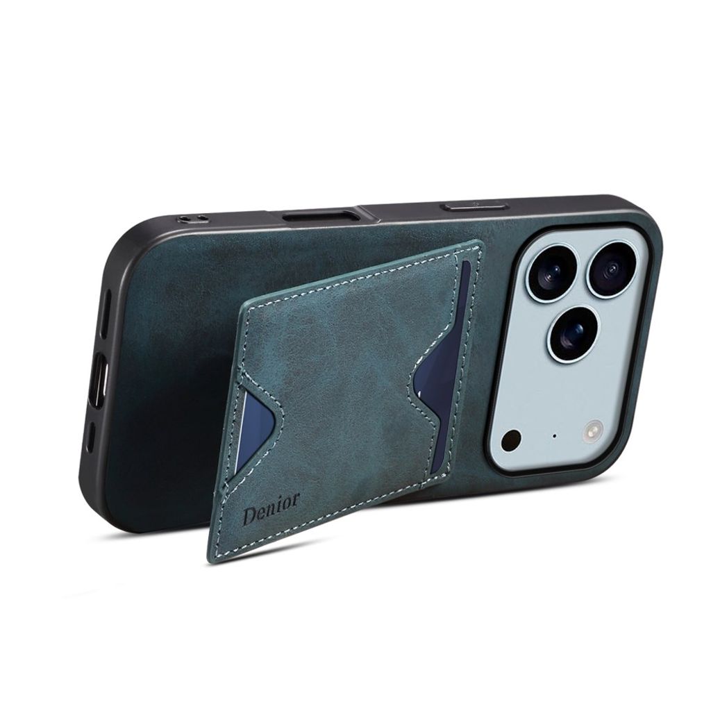 DENIOR iPhone 17 Pro Max Case with Stand - Blue