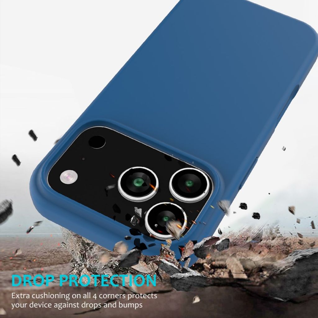 iPhone 17 Pro Max Silicone Phone Case - Blue