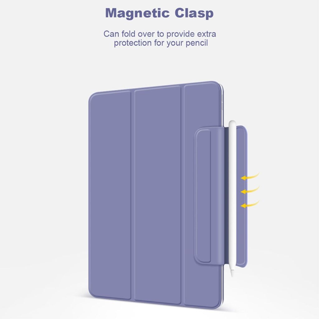 iPad Air 13" / Pro 12.9" Tri-fold flip cover med magnetisk lukning - Blå