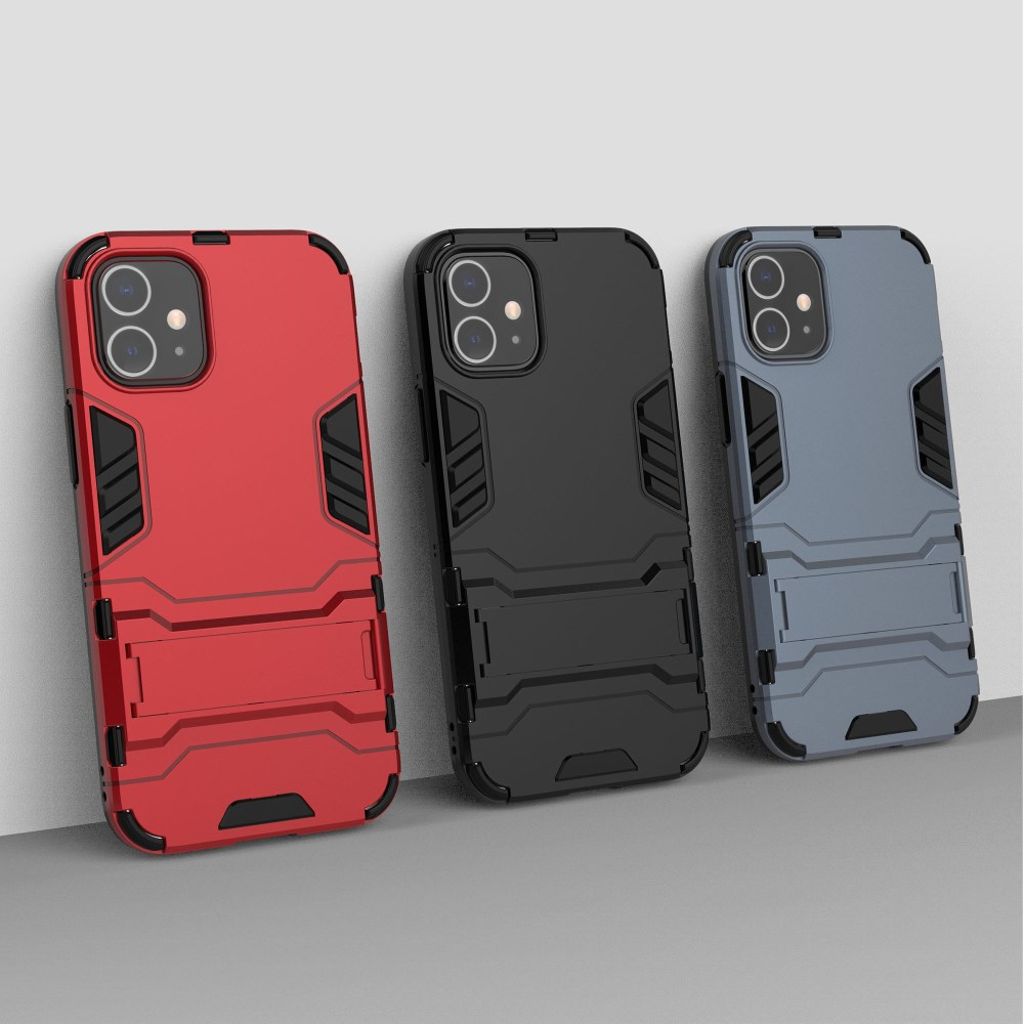 iPhone 12 Mini Cover med Stativ - Sort