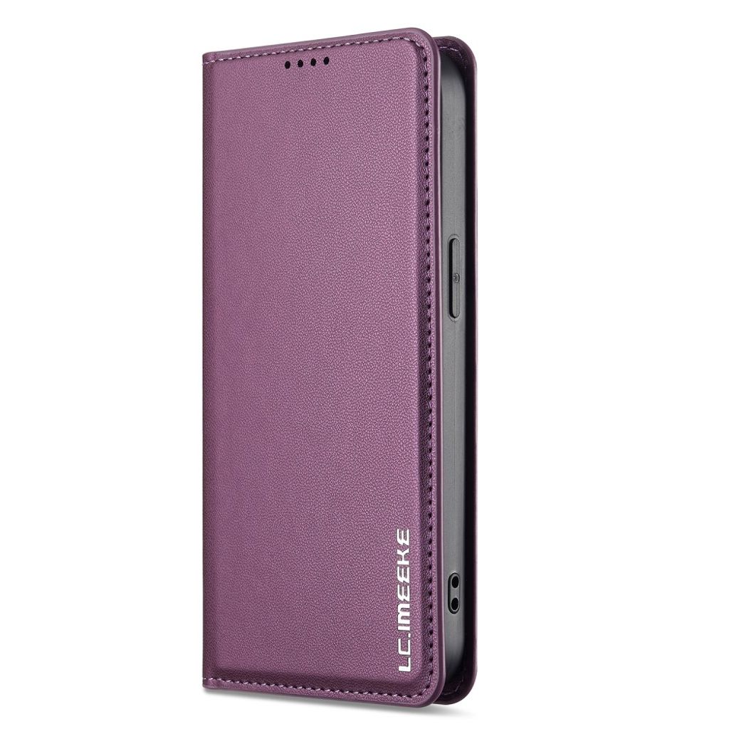 LC.IMEEKE Wallet Cover with Stand for iPhone 16e – Purple