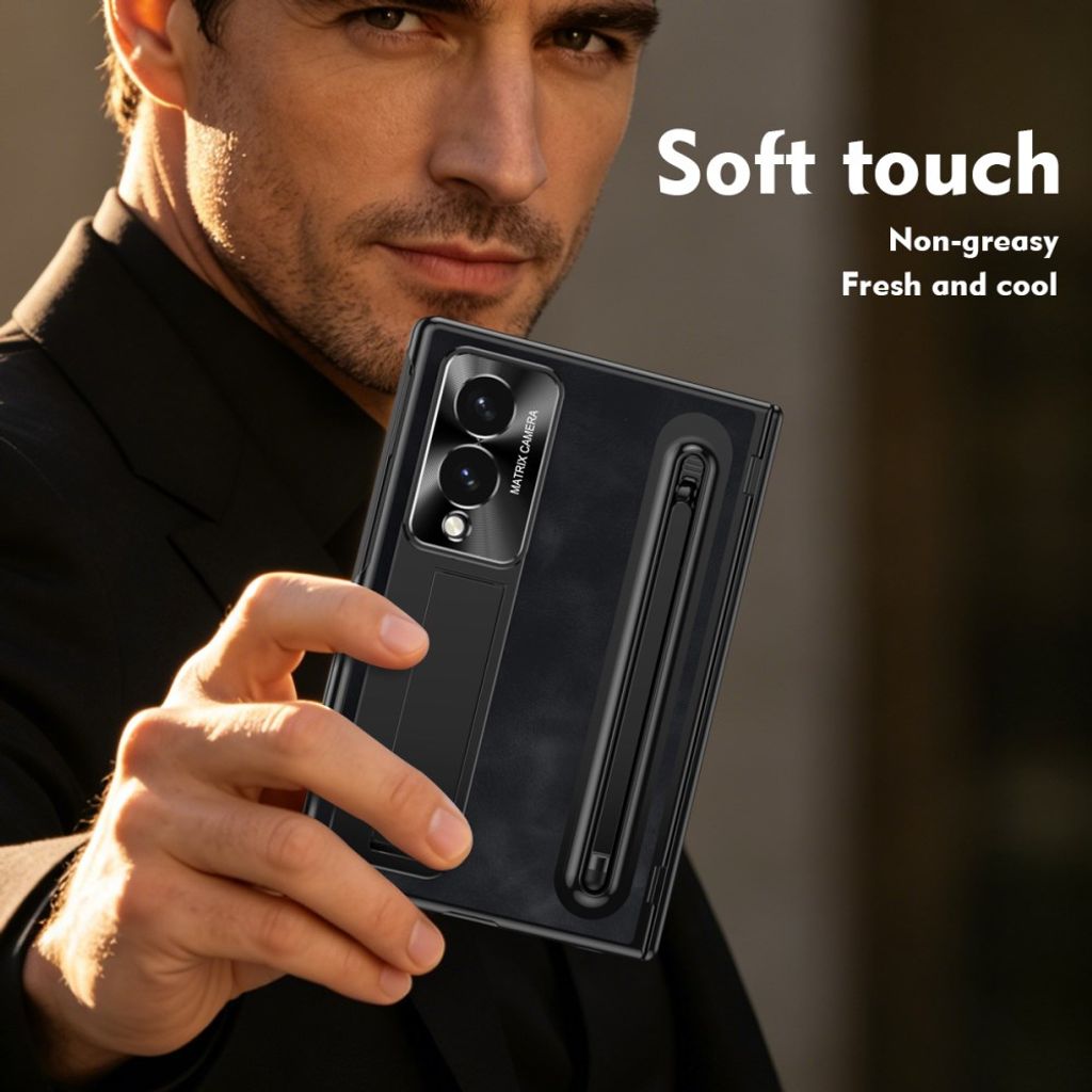Samsung Galaxy Z Fold8 Cover med skærmbeskytter og stylus - Sort