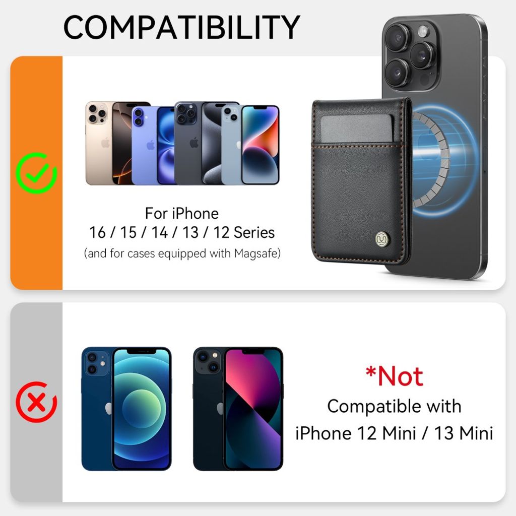 JEEHOOD iPhone 12 Pro Max Cover med MagSafe - Sort