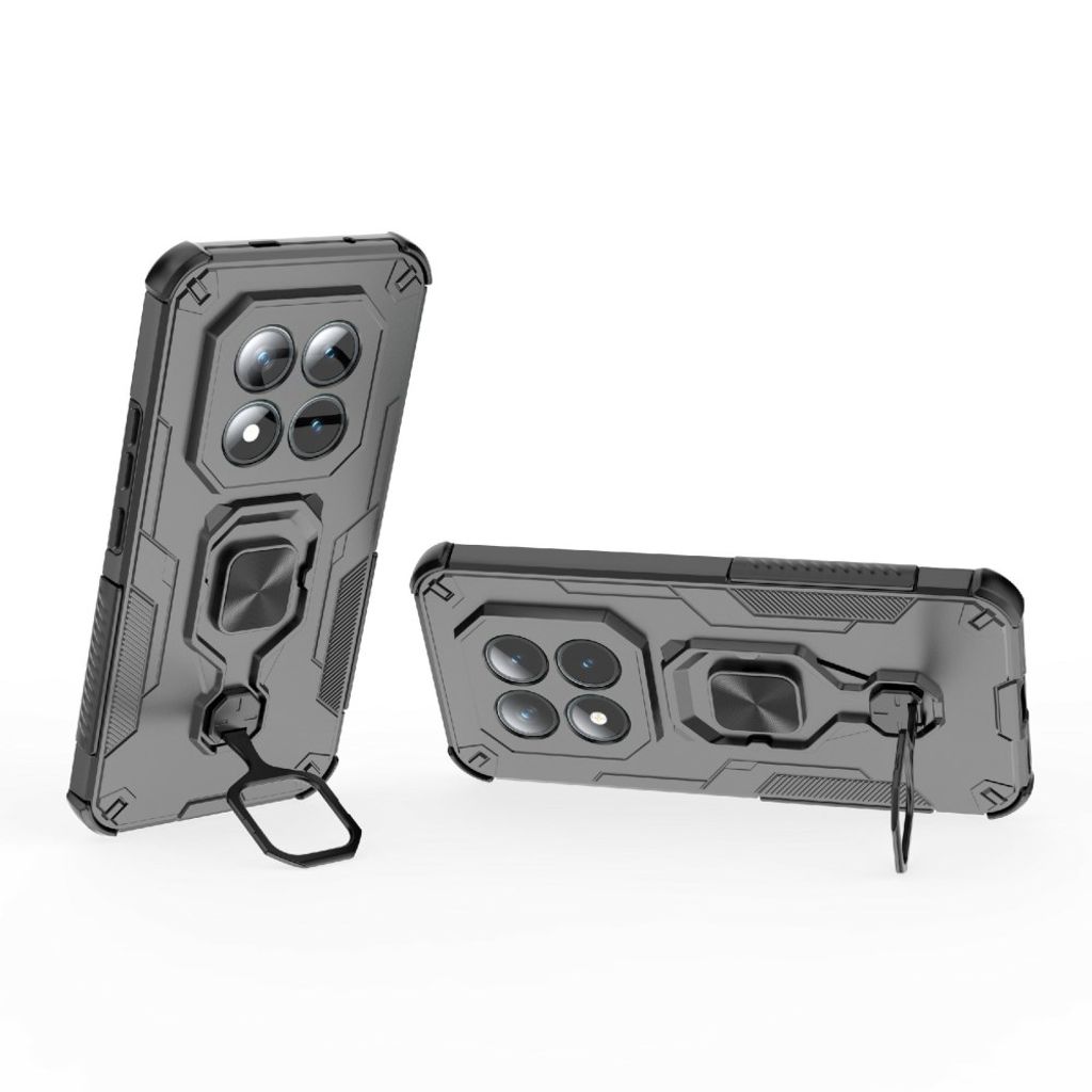 Xiaomi Redmi Note 15 ProPlus 5G case with rotatable ring kickstand - black