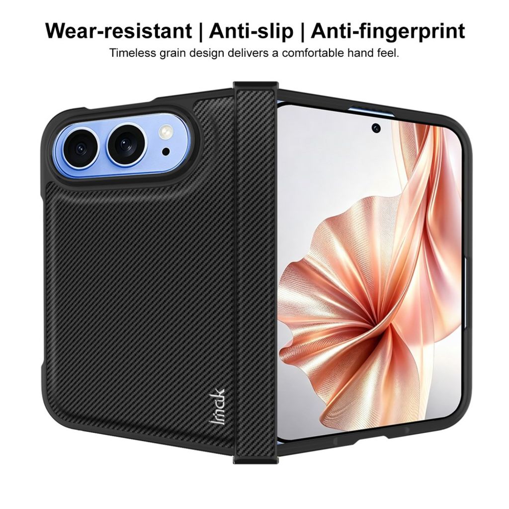 IMAK iPhone Duo Skal med kolfibertextur - Svart