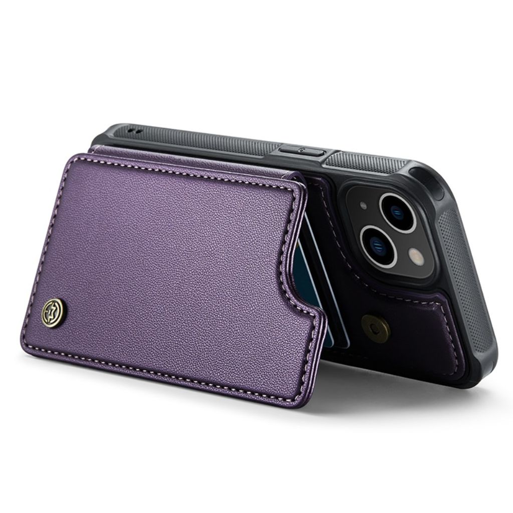 CASEME iPhone 14 Lompakkokuori RFID-estävä C22 – Violetti