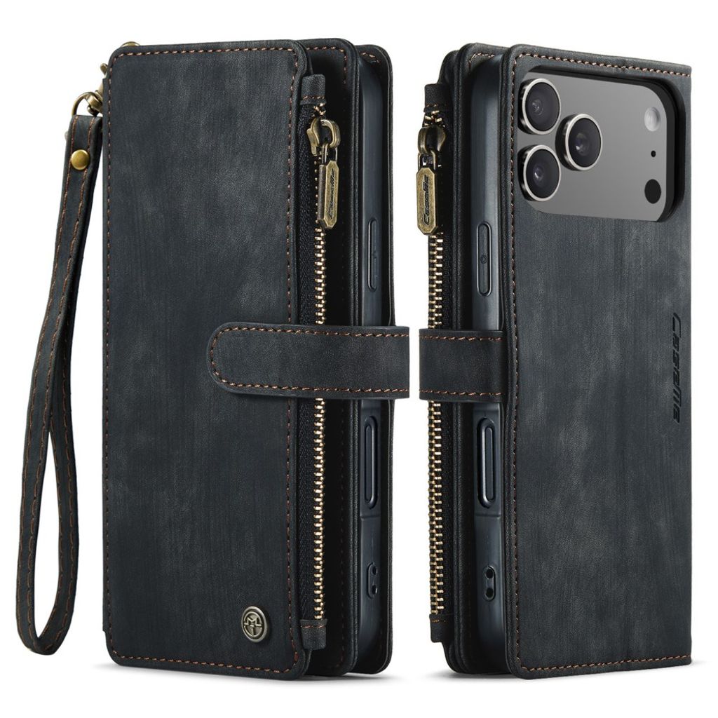 CASEME iPhone 17 Pro Etui med Stativ - Svart