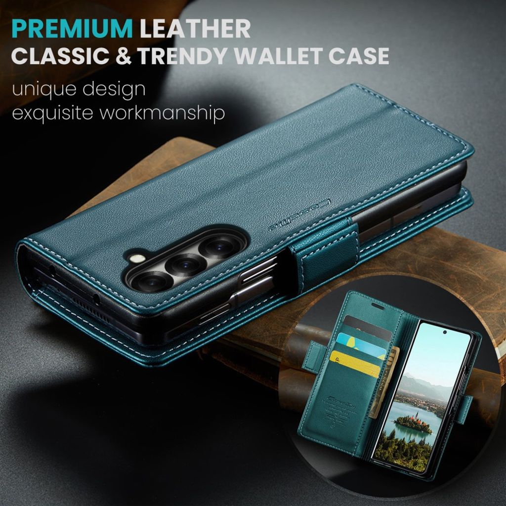 CASEME Samsung Galaxy Z Fold7 5G Fodral med RFID-blockerande - Grön