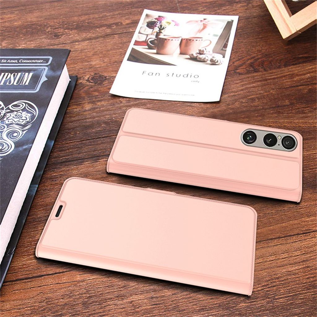 Sony Xperia 1 VII Fodral med Stativ - Roséguld
