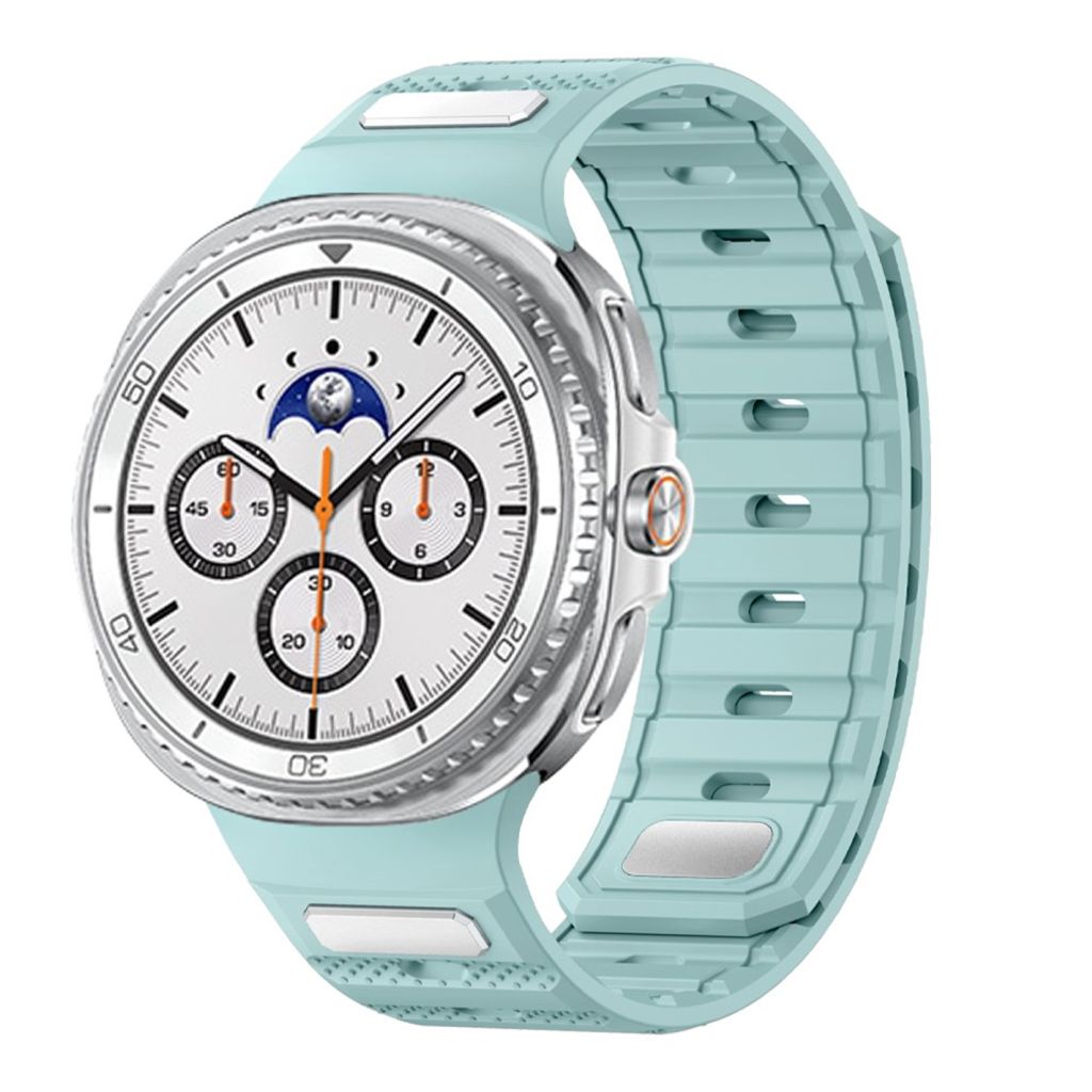 Samsung Galaxy Watch9/9 Classic/8/8 Classic Magnetisk silikon klokkerem - Lys cyan