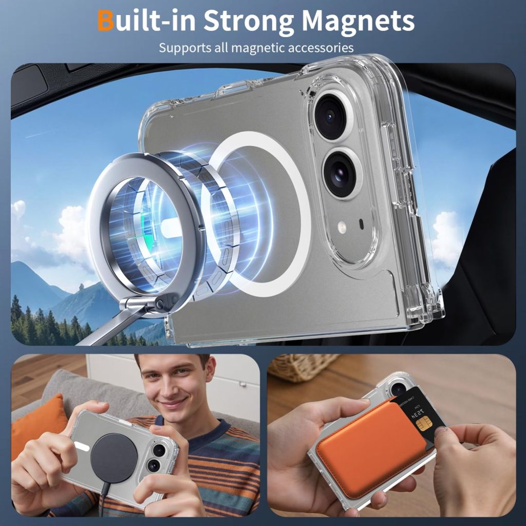 iPhone Duo MagSafe Skal - Transparent