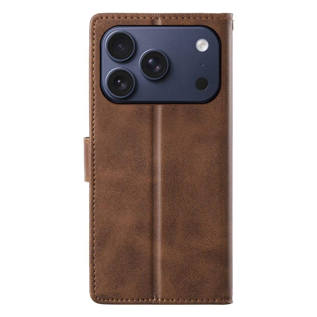 iPhone 18 Pro/iPhone 17 Pro Plånboksfodral med stativ - Brun