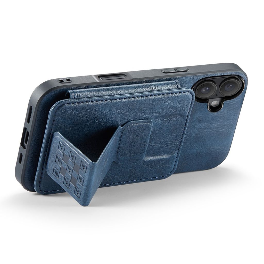 FIERRE SHANN iPhone 16 Case with Card slots - Blue