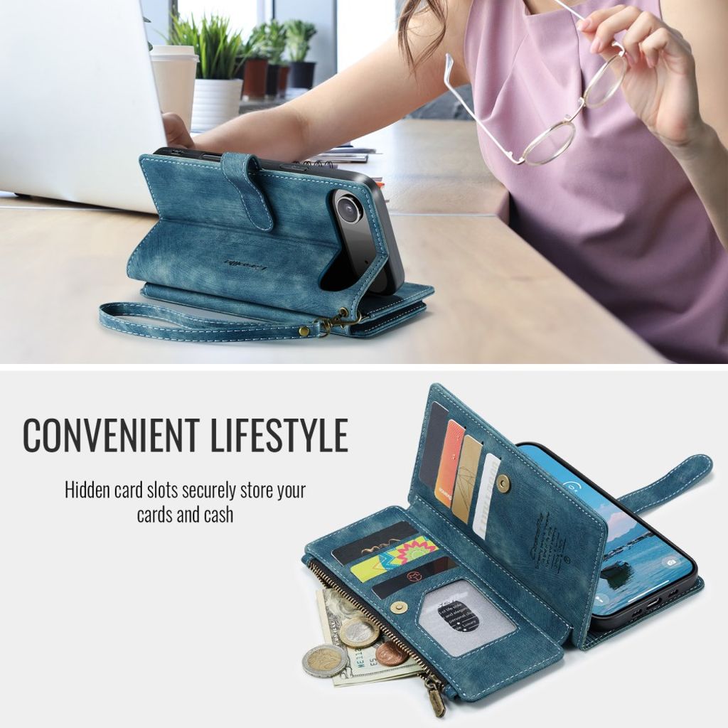 CASEME iPhone Air Etui med Stativ - Blå