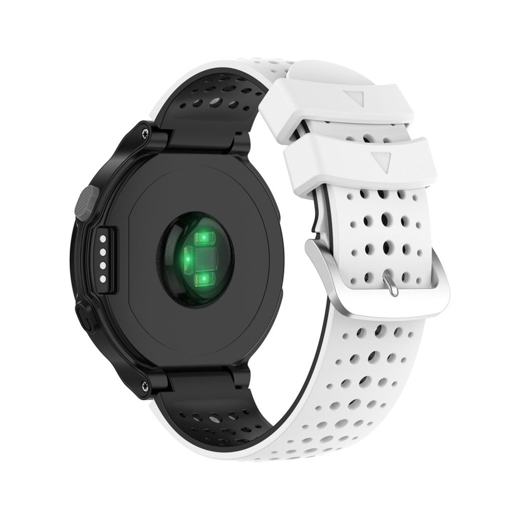 Garmin Forerunner 735XT/620/630/220/230/238 Tofarget Klokkereim - Svart/Hvit