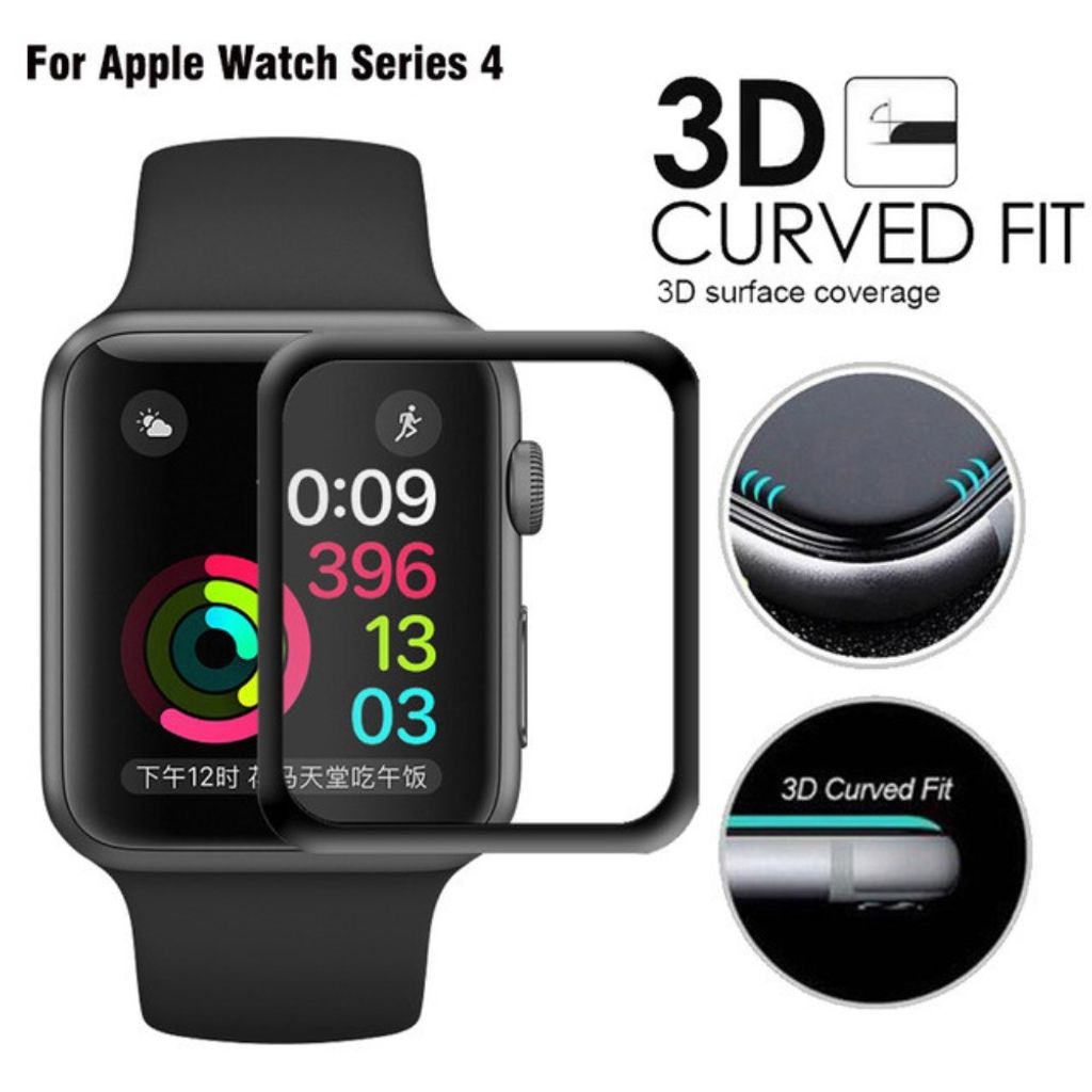 Apple Watch Series 4 Skjermbeskytter Herdet Glass 40mm - Gjennomsiktig