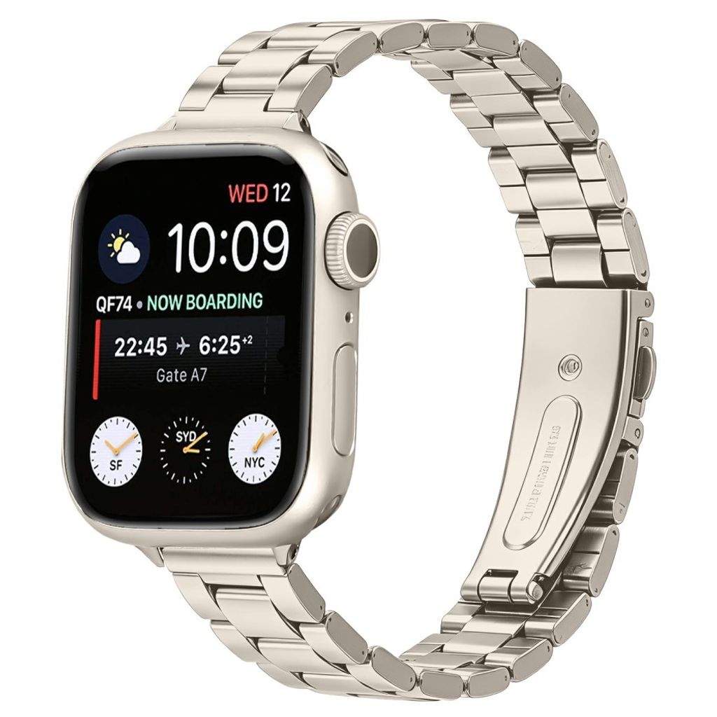 Apple Watch 49/46/44/42mm Klockarmband i rostfritt stål - Silver