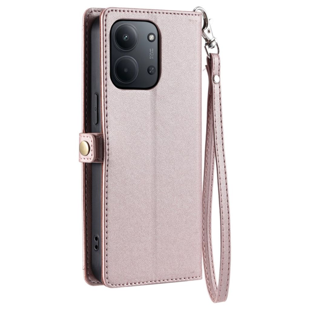 Xiaomi Redmi 15C 5G / 15C 4G Kotelo Kantohihna - Ruusu kultaa