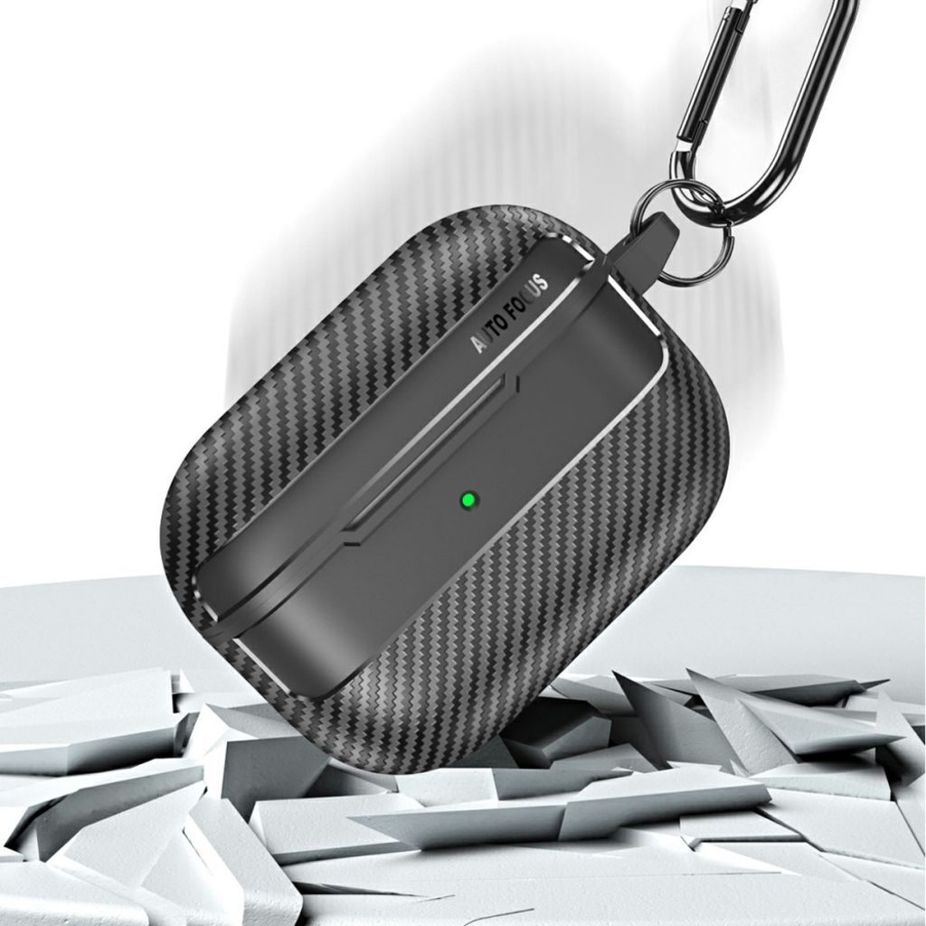 Apple AirPods Pro 3 Cover med Krog - Grå